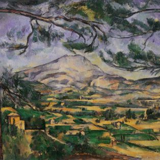 La montagne Sainte-Victoire au grand pin - Vers 1887, huile sur toile, 66 x 90 cm - Londres, Courtauld Institute Galleries